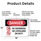Signmission No Swimming No Lifeguard On Duty, 18 in W x Rectangle, Aluminum OS-2PACK-DS-A-1218-L-1711 - alternate 6